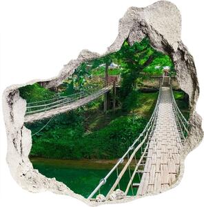 Díra 3D ve zdi nálepka Most nad řekou nd-p-112462621