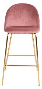 Růžová Barová židle Lausanne 60 × 55 × 108 cm HOUSE NORDIC