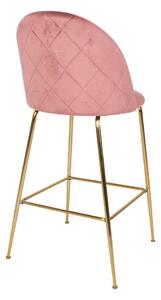 Růžová Barová židle Lausanne 60 × 55 × 108 cm HOUSE NORDIC