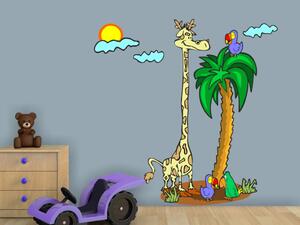 Žirafa a palma, Dětské samolepky na zeď
