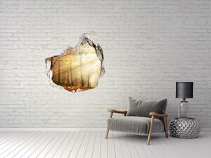 Díra 3D ve zdi na stěnu Mlha v lese nd-p-120624836