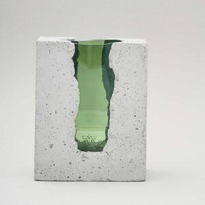 PRASKLO Umělecká váza Green Spirit