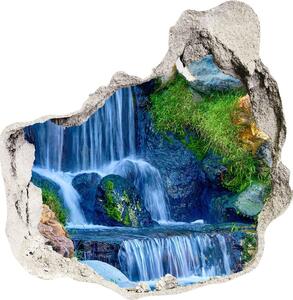 Díra 3D ve zdi nálepka Cihla vodopád nd-p-121317057