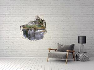 Díra 3D ve zdi nálepka Vodopád v lese nd-p-126131664
