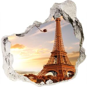 Fototapeta díra na zeď 3D Eiffelova věž Paříž nd-p-126000678