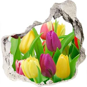Samolepící nálepka na zeď Barevné tulipány nd-p-12652067