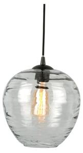 Šedé skleněné závěsné svítidlo, výška 32 cm Globe - Leitmotiv