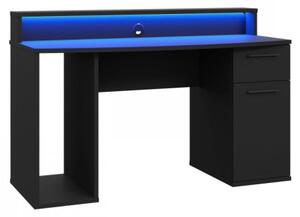 PC stůl s Ayo LED osvětlením, Barva: černá mat 5903211080609