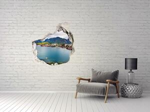 Díra 3D ve zdi nálepka Lofoty Norsko nd-p-151856257