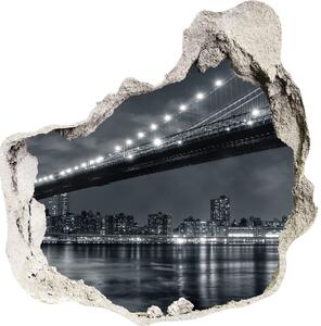 Fototapeta díra na zeď 3D Brooklynský most nd-p-15676398