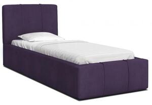 Luxusní postel FLORIDA 90x200 s kovovým zdvižným roštem FIALOVÁ