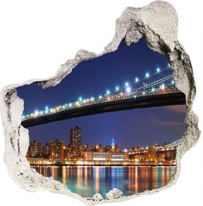 Fototapeta díra na zeď 3D Manhattan New York nd-p-24236764