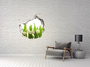 Samolepící nálepka na zeď Bílé tulipány nd-p-40774643