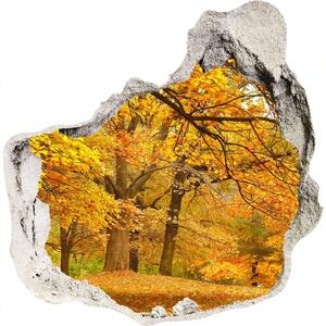 Díra 3D ve zdi nálepka Podzim v parku nd-p-43414176