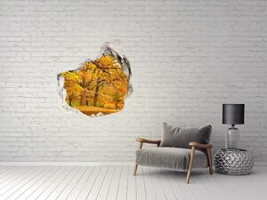 Díra 3D ve zdi nálepka Podzim v parku nd-p-43414176