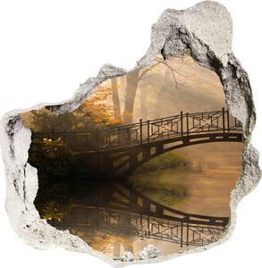 Díra 3D ve zdi nálepka Starý most podzim nd-p-44630410