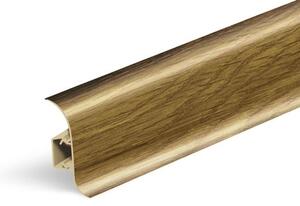 Lišta soklová Naturel dub Country , PVC délka 250 cm, výška hrany 56 mm, NATNGF050