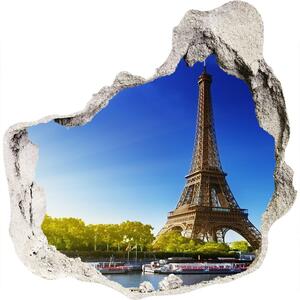 Fototapeta díra na zeď 3D Eiffelova věž Paříž nd-p-44409283