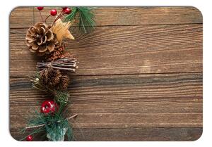 Vánoční prostírání - 177, Dřevo a ozdoby