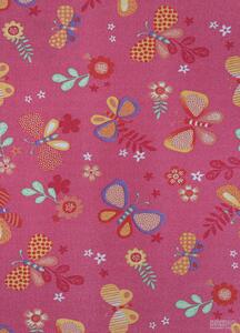 Metrážový koberec PAPILLON 66 Růžová, Vícebarevné 400 cm
