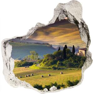 Díra 3D ve zdi nálepka Toskánsko Itálie nd-p-50009463