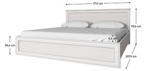 Manželská postel 160 cm Tanya Typ 10 (s lamelovým roštem). 794571