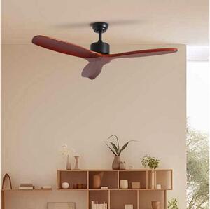ZEVENTI - Stropní ventilátor CUENCA Wi-Fi Tuya černá/dub + DO