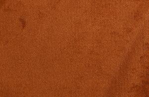 Hnědá Třímístná sametová pohovka Rodeo 85 × 277 × 86 cm BEPUREHOME