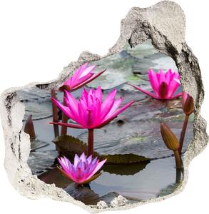 Samolepící díra nálepka Květ lotosu nd-p-57976414