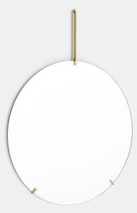 Kulaté nástěnné zrcadlo Ø70 cm "Brass" MOEBE
