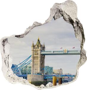Fototapeta díra na zeď 3D Temže Londýn nd-p-59842518