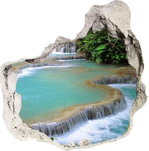 Nálepka fototapeta 3D výhled Vodopád v lese nd-p-60896180