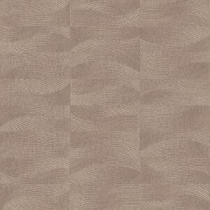 Vliesová tapeta na zeď, červená, hnědá, imitace výšivky, vlnky, TN29023, Terra Nova, Decoprint