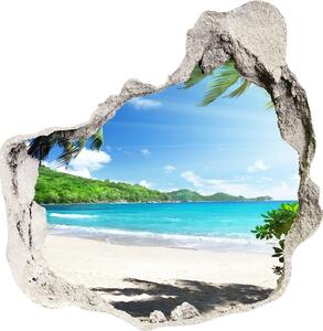 Nálepka fototapeta 3D na zeď Seychely pláž nd-p-61788906