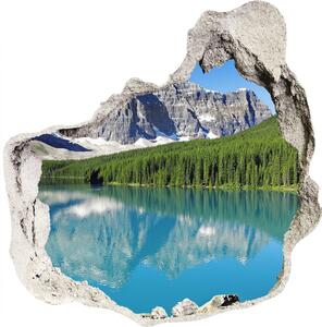 Nálepka fototapeta 3D výhled Jezero v horách nd-p-61685210