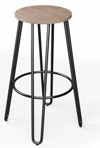 Blumfeldt Židle Bistro Hamilton 1 ks Ø33cm Dřevěný ocelový rám
