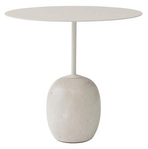 Oválný odkládací stolek Lato LN9 "Ivory White / Crema Diva Marble" &Tradition