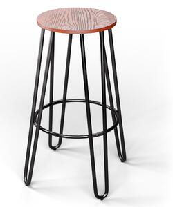 Blumfeldt Židle Bistro Hamilton 2 ks Ø33cm Dřevěný ocelový rám