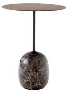 Kulatý odkládací stolek Lato LN8 "Walnut / Emperador Marble" &Tradition