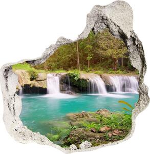 Nálepka fototapeta 3D výhled Vodopád v lese nd-p-62884614