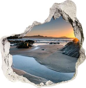 Nálepka fototapeta 3D výhled Skály na pláží nd-p-64210994