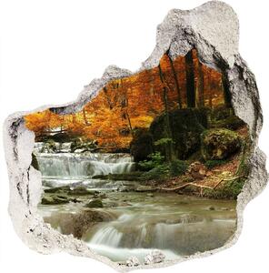 Nálepka fototapeta 3D výhled Vodopád v lese nd-p-64421594