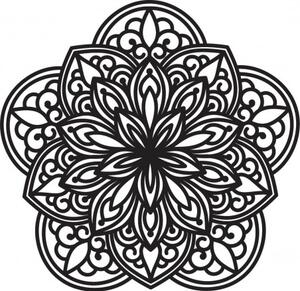Květ života mandala na zeď do obývacího pokoje I SENTOP PR0253