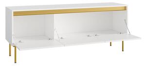 TV skříňka Gelean 3D (černá + zlatá)