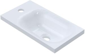 Ruvetti Misti umyvadlo 40x22 cm obdélníkový nábytkový bílá lesk DOL_MI4022