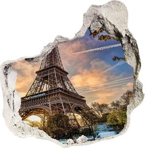 Fototapeta díra na zeď 3D Eiffelova věž Paříž nd-p-65117955