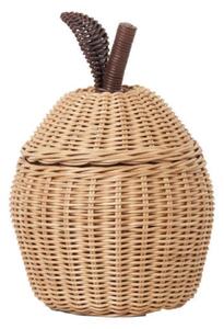 Ratanový úložný koš Apple Small "Natural" ferm LIVING