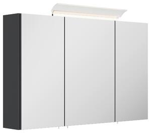ZRCADLOVÁ SKŘÍŇKA, barvy grafitu, 120/62,5/17 cm MID.YOU - Online Only koupelnové skříňky, Online Only