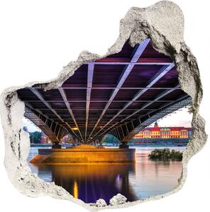 Nálepka fototapeta 3D výhled Most ve Varšavě nd-p-65860025