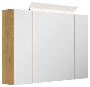 ZRCADLOVÁ SKŘÍŇKA, barvy dubu, 90/62/17 cm MID.YOU - Koupelnové série, Online Only